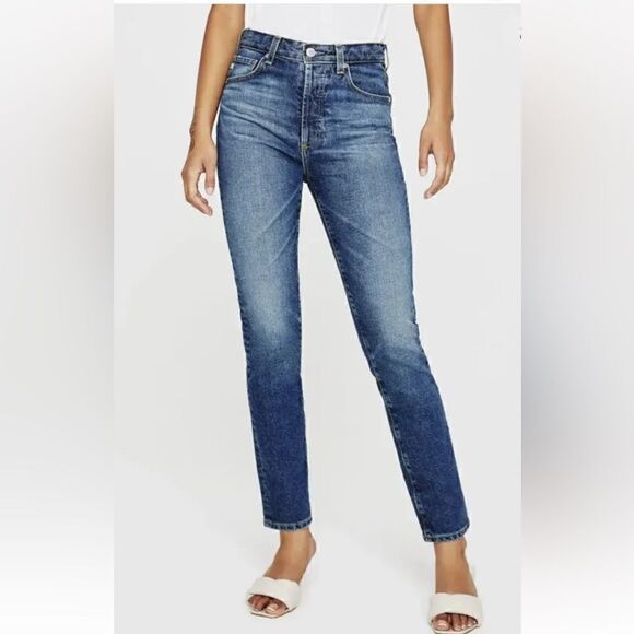 AG Jeans Alexxis Slim Jeans - Size 25 High-Rise Vintage Fit NEW With Tags - Picture 1 of 12